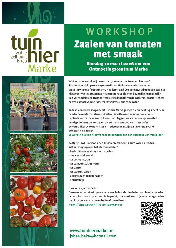Voordrachten Zaaien tomaten smaak