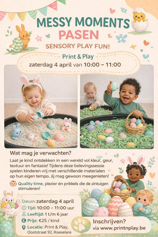 Workshops Messy Moments Pasen