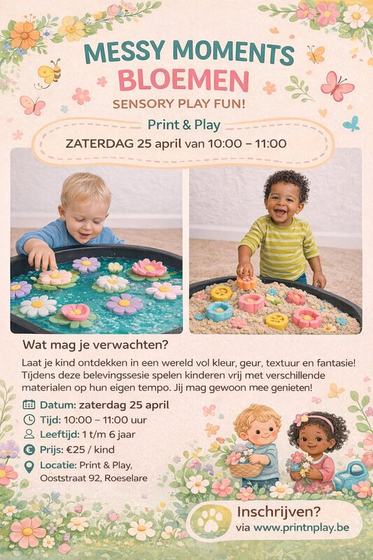 Workshops Messy Moments bloemen