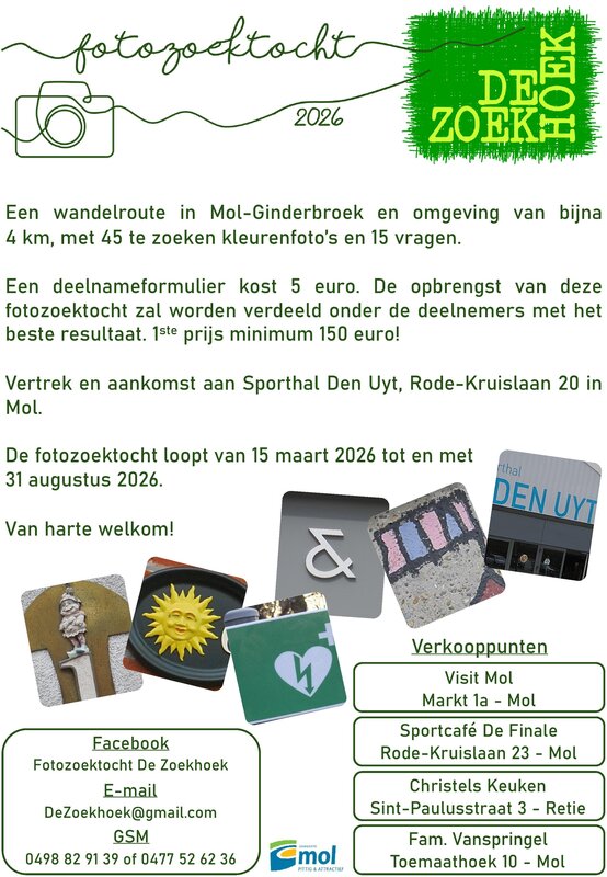 Ontspanning Fotozoektocht Zoekhoek Mol