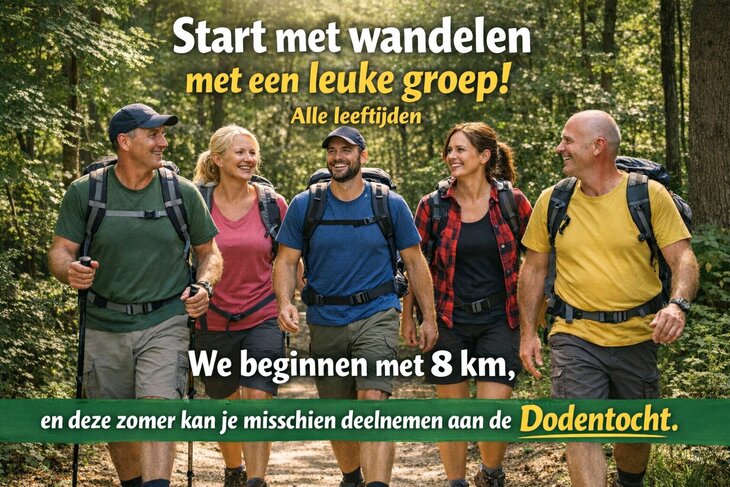 Ontspanning Start wandelen een leuke groep - Alle leeftijden 