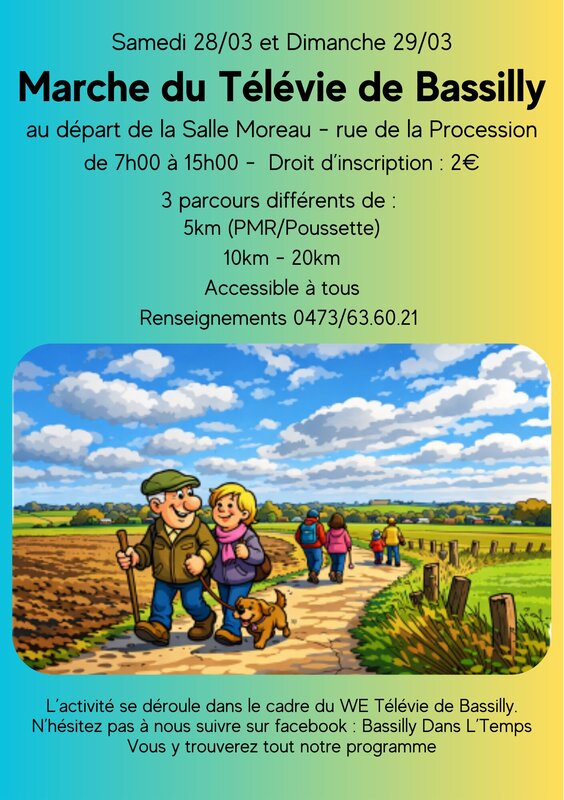 Ontspanning Wandeling  Télévie Bassilly