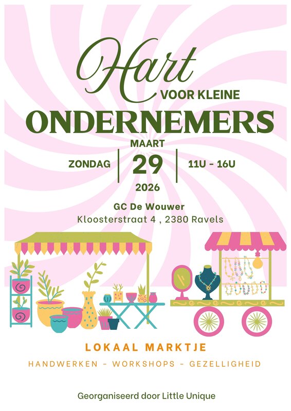 Ontspanning Gezellig marktje - hart voor kleine ondernemers