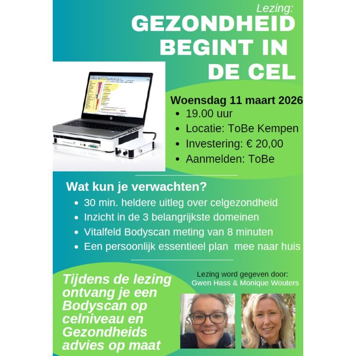 Voordrachten Lezing: Gezondheid begint de cel