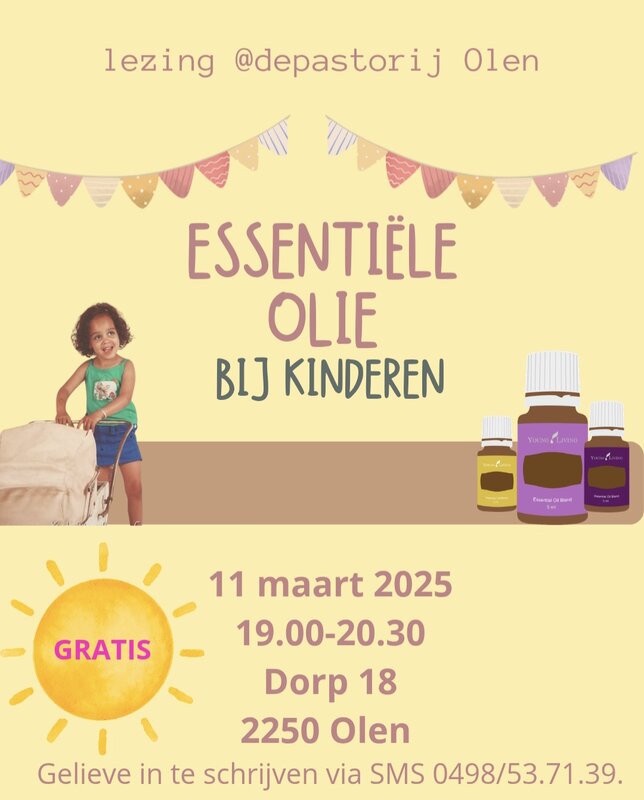 Voordrachten Lezing essentiële olie kinderen