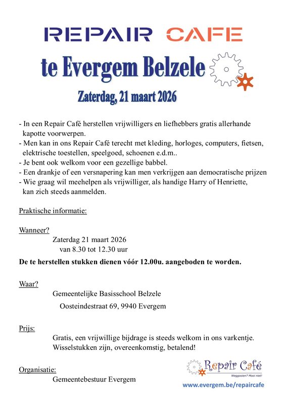 Workshops Repair Café