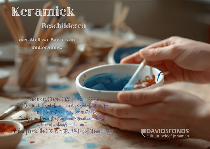 Workshops Keramieken schaal beschilderen