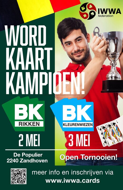 Ontspanning Belgisch Kampioenschap Kaarten - Rikken & Kleurenwiezen
