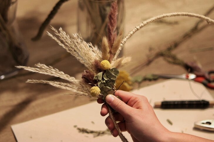 Workshops Diy Droogbloemenkrans