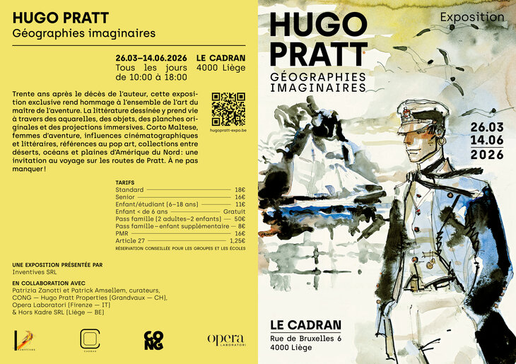 Tentoonstellingen Hugo Pratt Géographies imaginaires