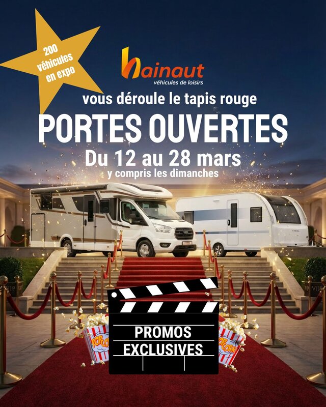 Ontspanning Opendeurdagen Hainaut véhicules loisirs rolt rode loper voor u uit!
