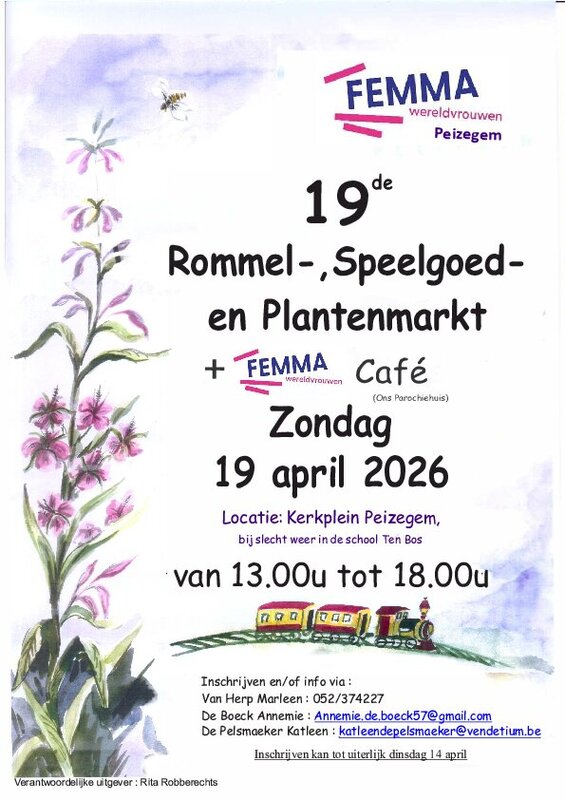 Ontspanning 19e Femma Rommel/Speelgoed/Plantenmarkt (Peizegem)
