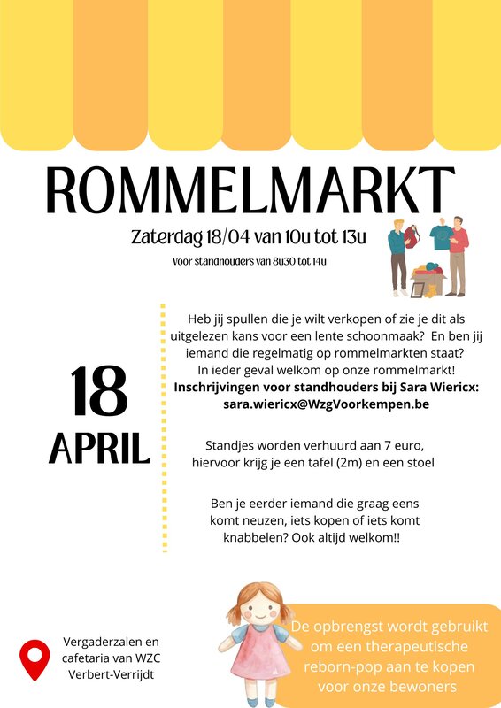  Wzc Verbert-Verrijdt organiseert eerste rommelmarkt 