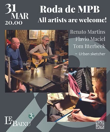 Concerten Braziliaans muziek roda - alle cartoonisten welkom