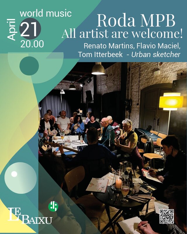 Concerten Braziliaans muziek roda - alle cartoonisten welkom