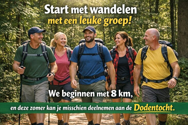 Ontspanning Start wandelen een leuke groep - Alle leeftijden 