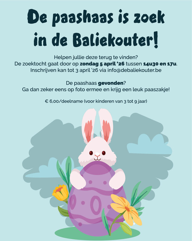 Ontspanning De Paashaas zoek de Baliekouter