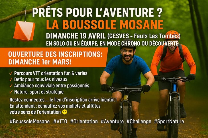 Ontspanning La Boussole Mosane - Mtb‑oriëntatie (Ontdekking Chrono)