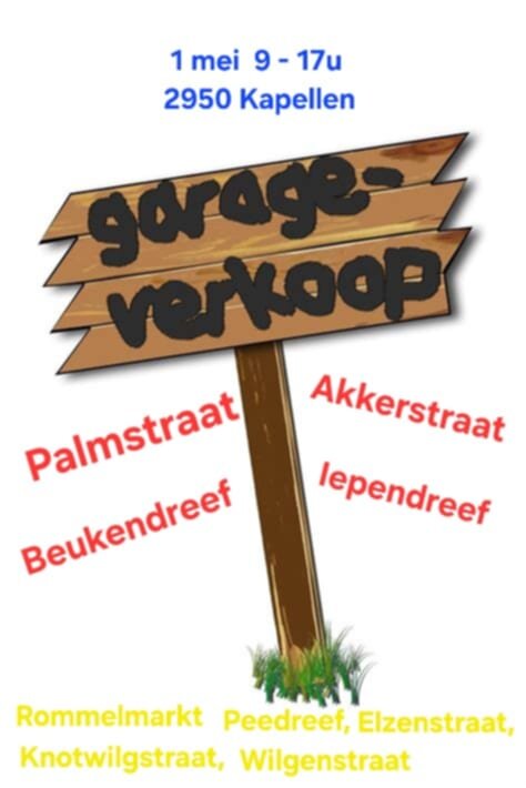  Garageverkoop+rommelmarkt