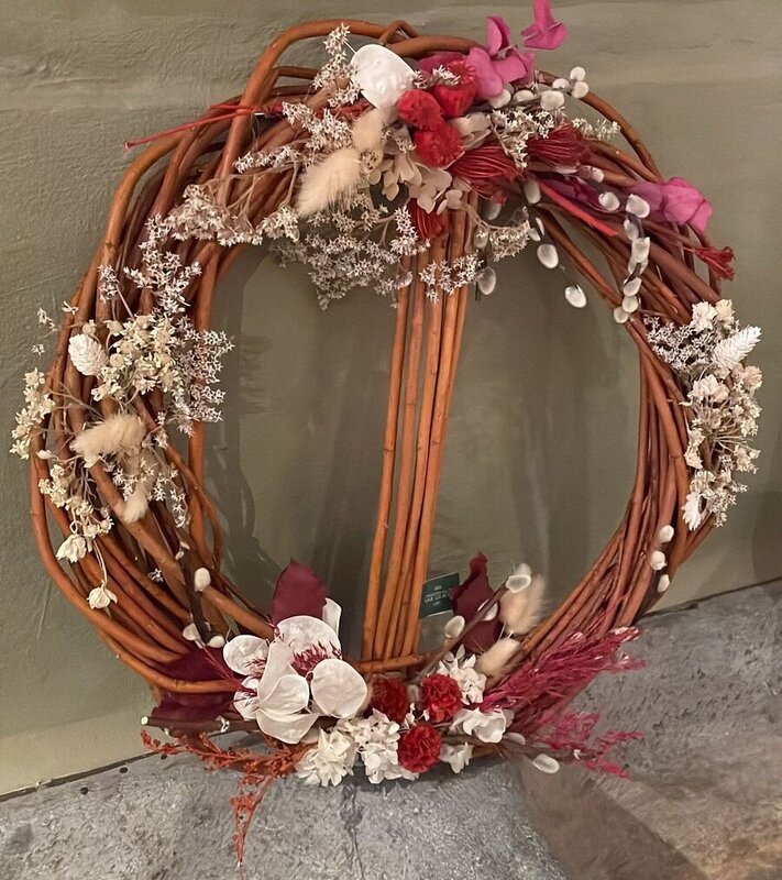 Workshops Bloemschikken: droogbloemkransen maken