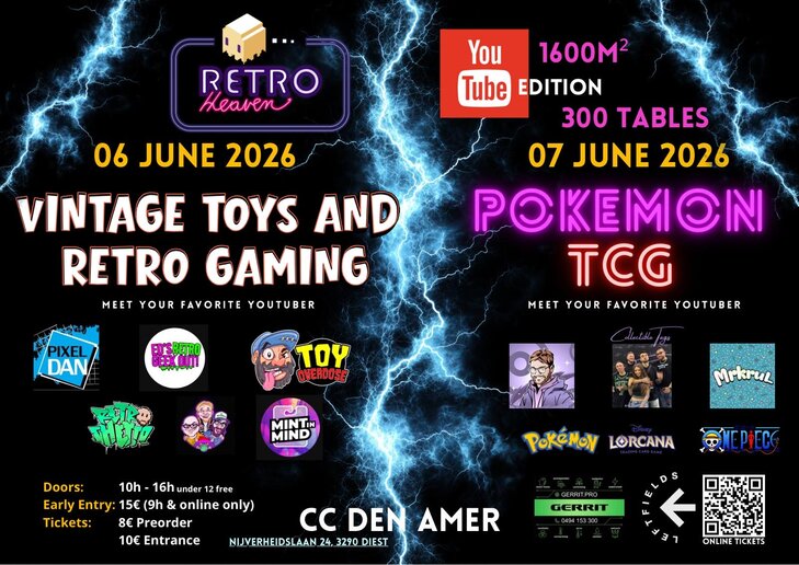 Ontspanning Retro-Heaven beurs vintage toys retro games+ dag later Pokemon/TCG beurs