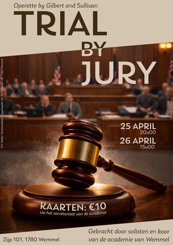Concerten Trial Jury - operette Gilbert & Sullivan