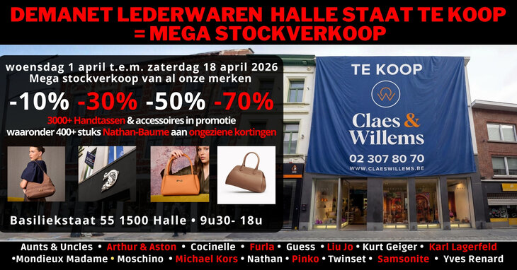 Ontspanning Mega Stockverkoop Demanet Lederwaren