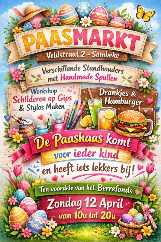 Ontspanning Paasmarkt Steun berrefonds