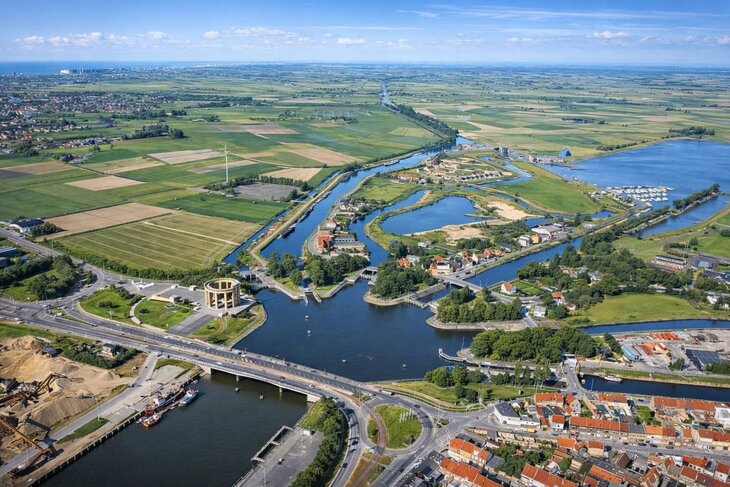 Ontspanning Water Wapen-Wandeling rond Sluizencomplex-Op stap de gids - & fr