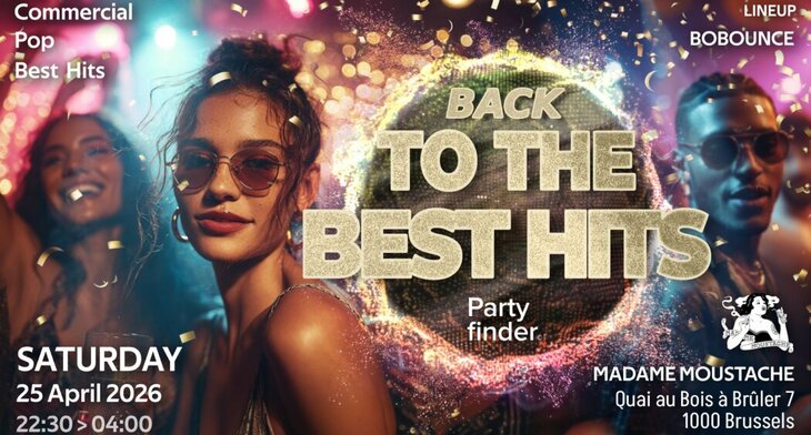 Nachtleven Back the Best Hits PartyFinder - Brussels Main Event