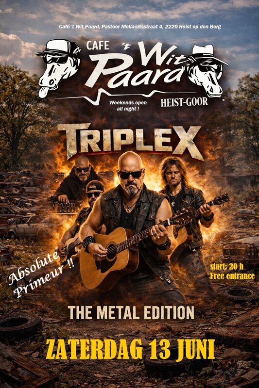 Concerten Triplex: metal edition