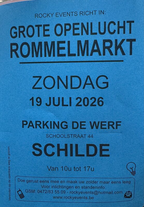  Grote openlucht Rommelmarkt Schilde