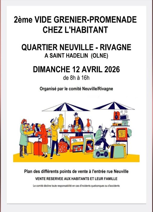  Tweede vlooienmarkt - wandeling door huizen mensen