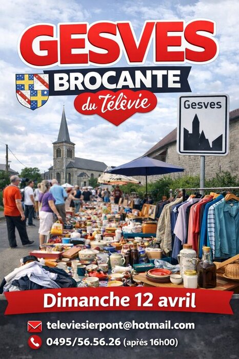  Télévie-vlooienmarkt Rue Sierpont