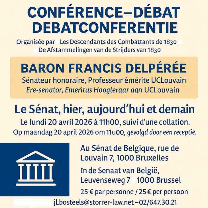 Voordrachten Le Sénat, hier, aujourd hui demain