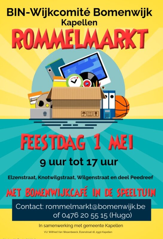  Rommelmarkt Bomenwijk Kapellen