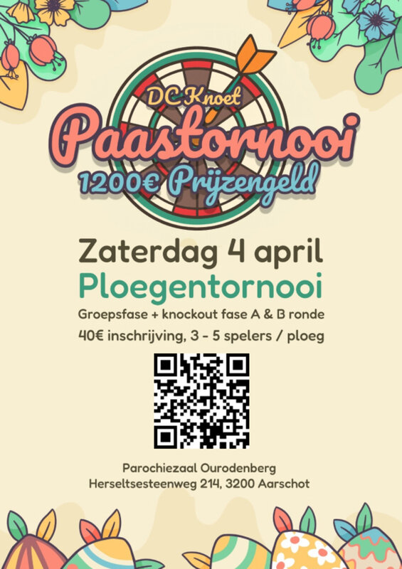 Ontspanning Darts Ploegentornooi