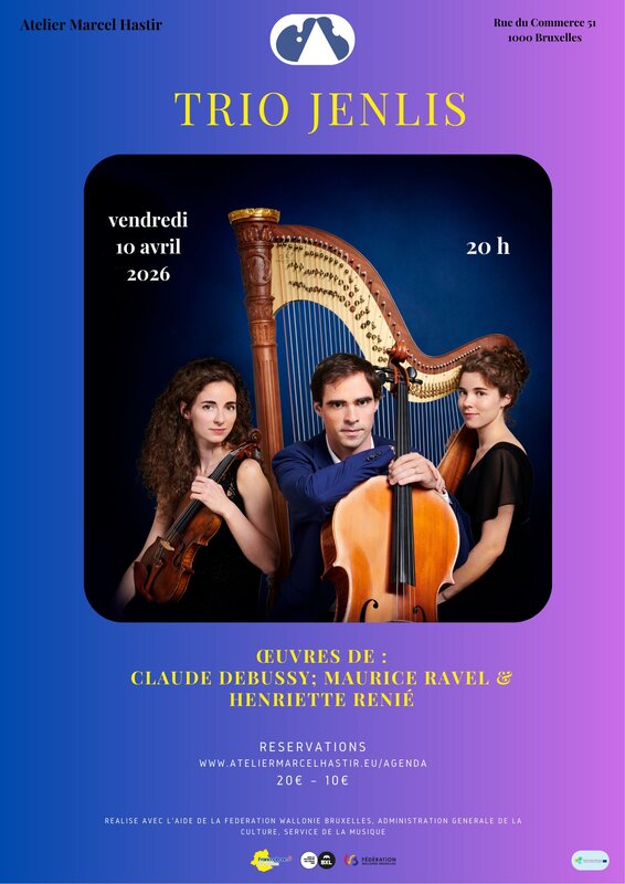 Concerten Axel Jenlis (cello) Mathilde Jenlis (viool) Héloïse Jenlis (harp)