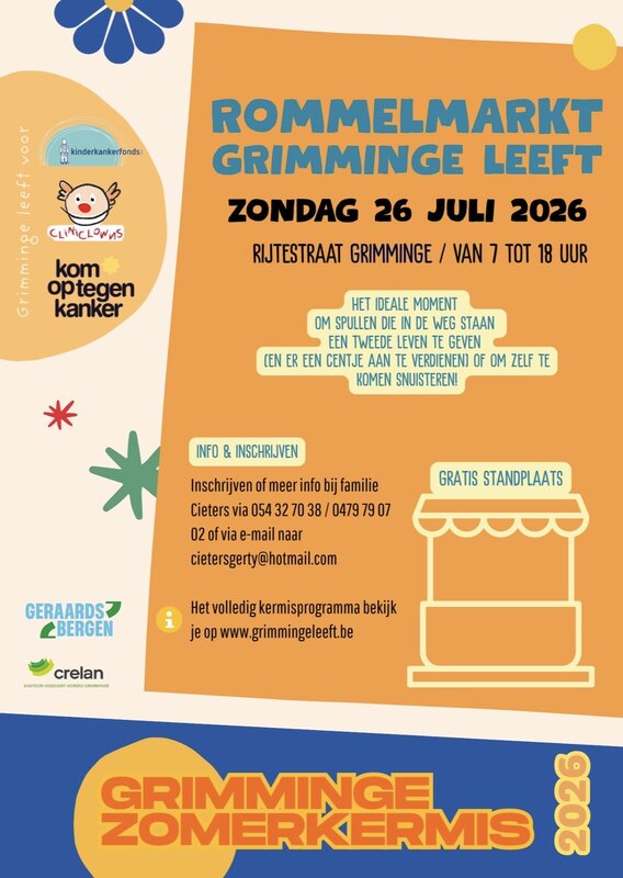  Rommelmarkt voor Grimminge leeft