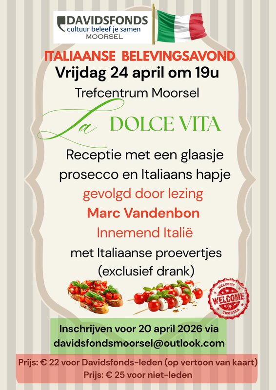 Voordrachten La Dolce Vita