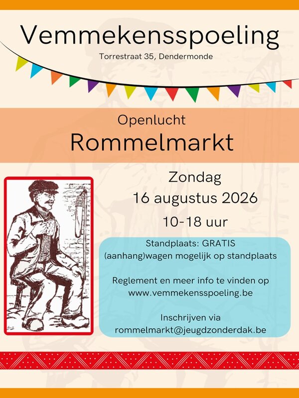  Rommelmarkt Vemmekensspoeling - Jeugd Zonder Dak