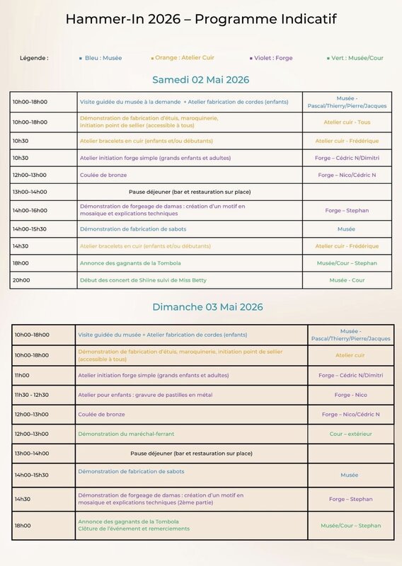 Ontspanning Open Dagen de Forge d'Ostiches Hammer-In ????