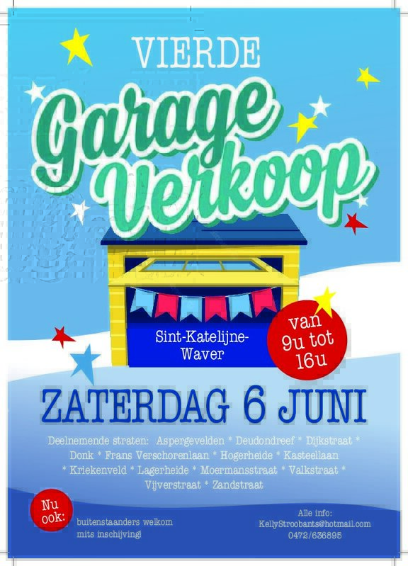  Vierde garageverkoop/ rommelmarkt