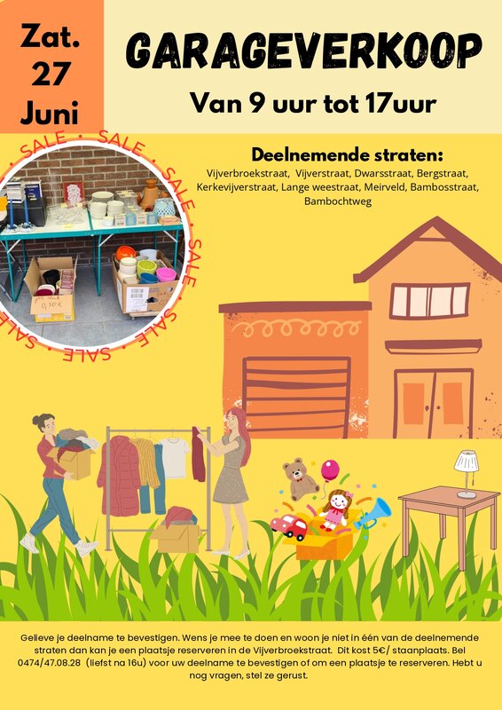  Rommelmarkt garage verkoop