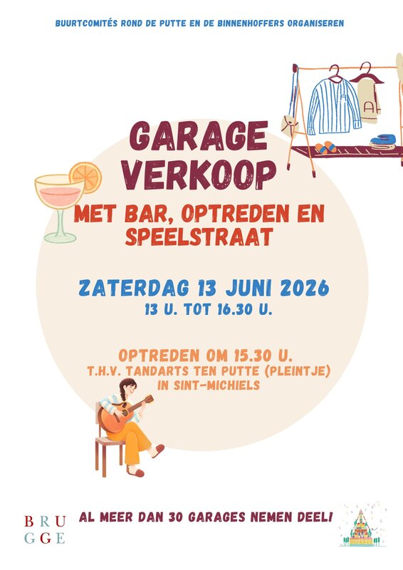  Garageverkoop speelstraat, en optreden