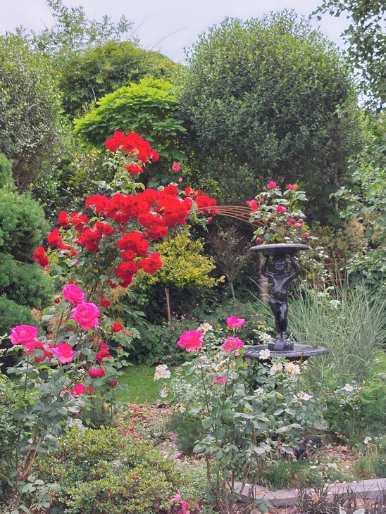 Ontspanning Geneviève Alain heten u harte welkom de tuin Clé Temps.