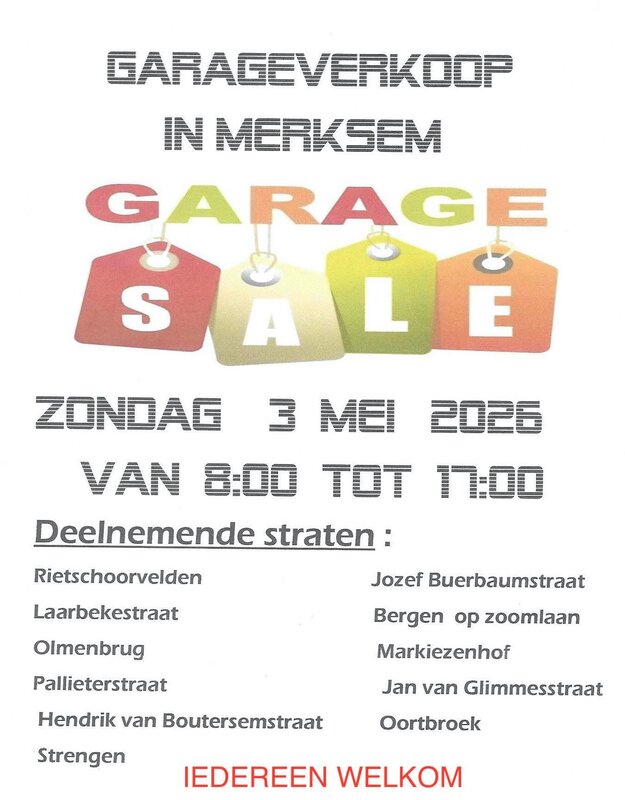 Garageverkoop Wijk Rietschoorvelden omliggende straten .