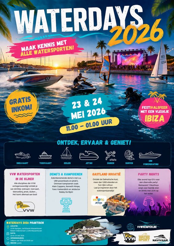 Ontspanning Waterdays, Watersporten Vvw