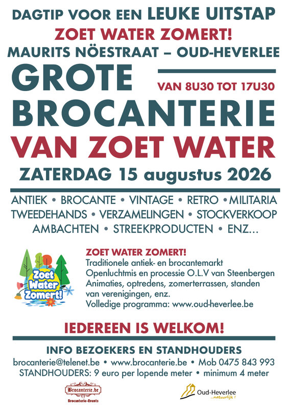  Grote Brocanterie Zoet Water Artisanale Makersmarkt