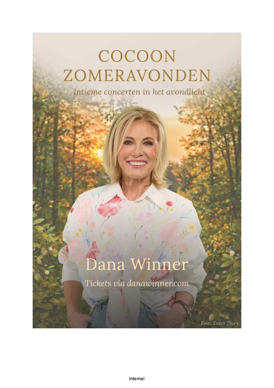 Concerten Dana Winner         Cocoon Zomeravond